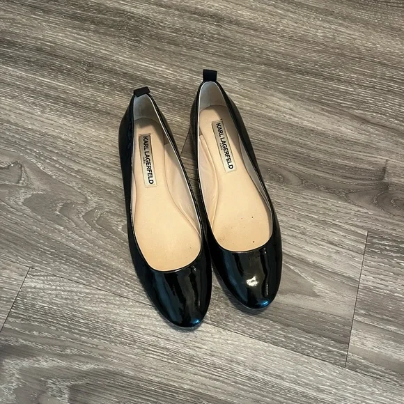 Leather Karl Lagerfeld Flat Shoes Karl Lagerfeld Shoes Karl